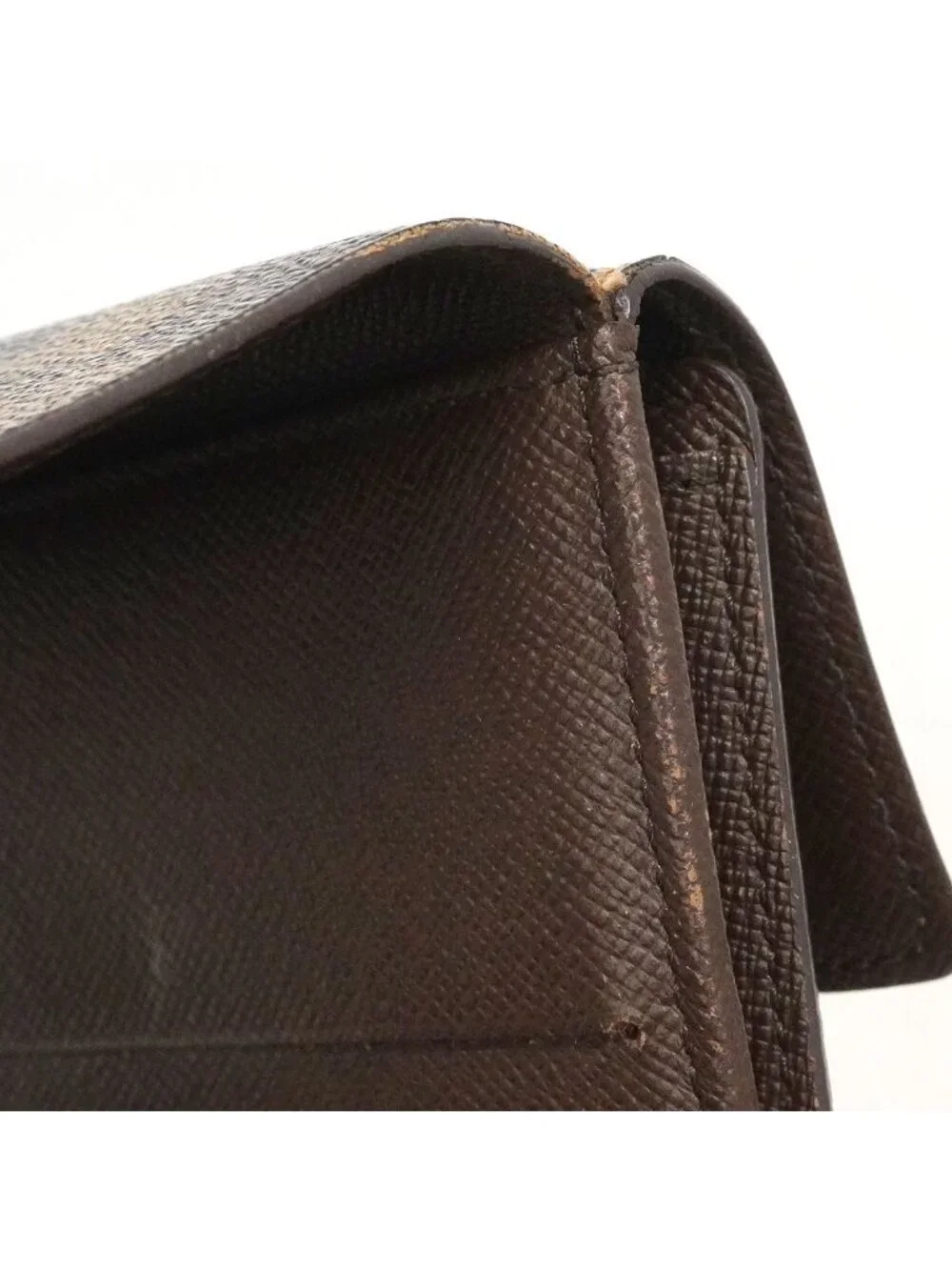 Louis Vuitton Trifold Wallet Damier Porte Monebier Carte Cles Ebene